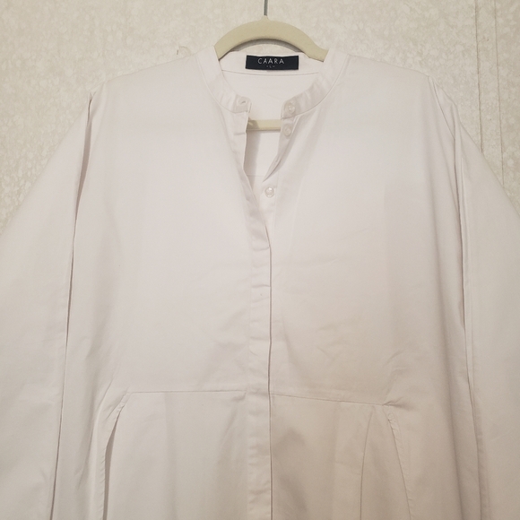 CAARA. WHITE SHIRT DRESS...SIZE L - Picture 7 of 15